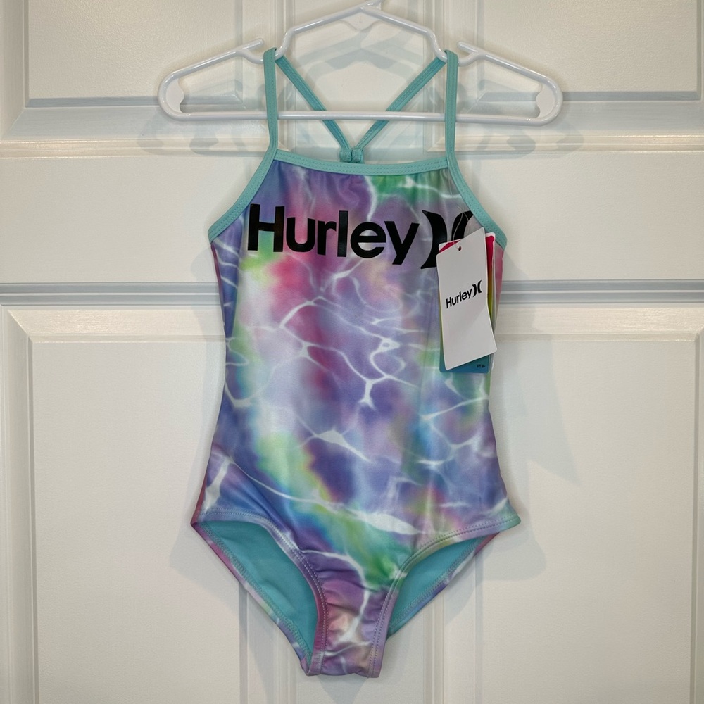 Hurley Girls Swim Baithing Suit Size 5 NWT